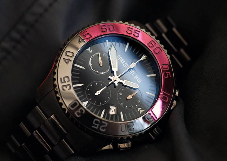 Melanocetus Chronograph Purpur-Rubin Sonderedition