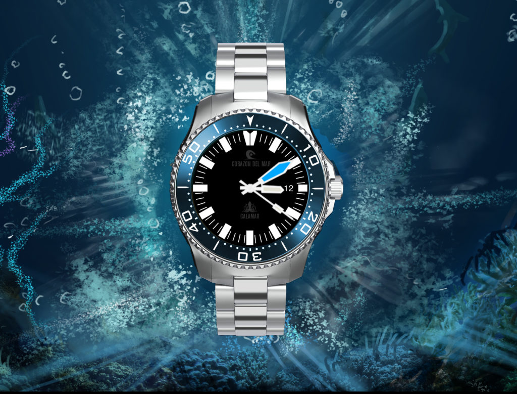 CORAZÓN DEL MAR I CALAMAR I 40mm I Blau